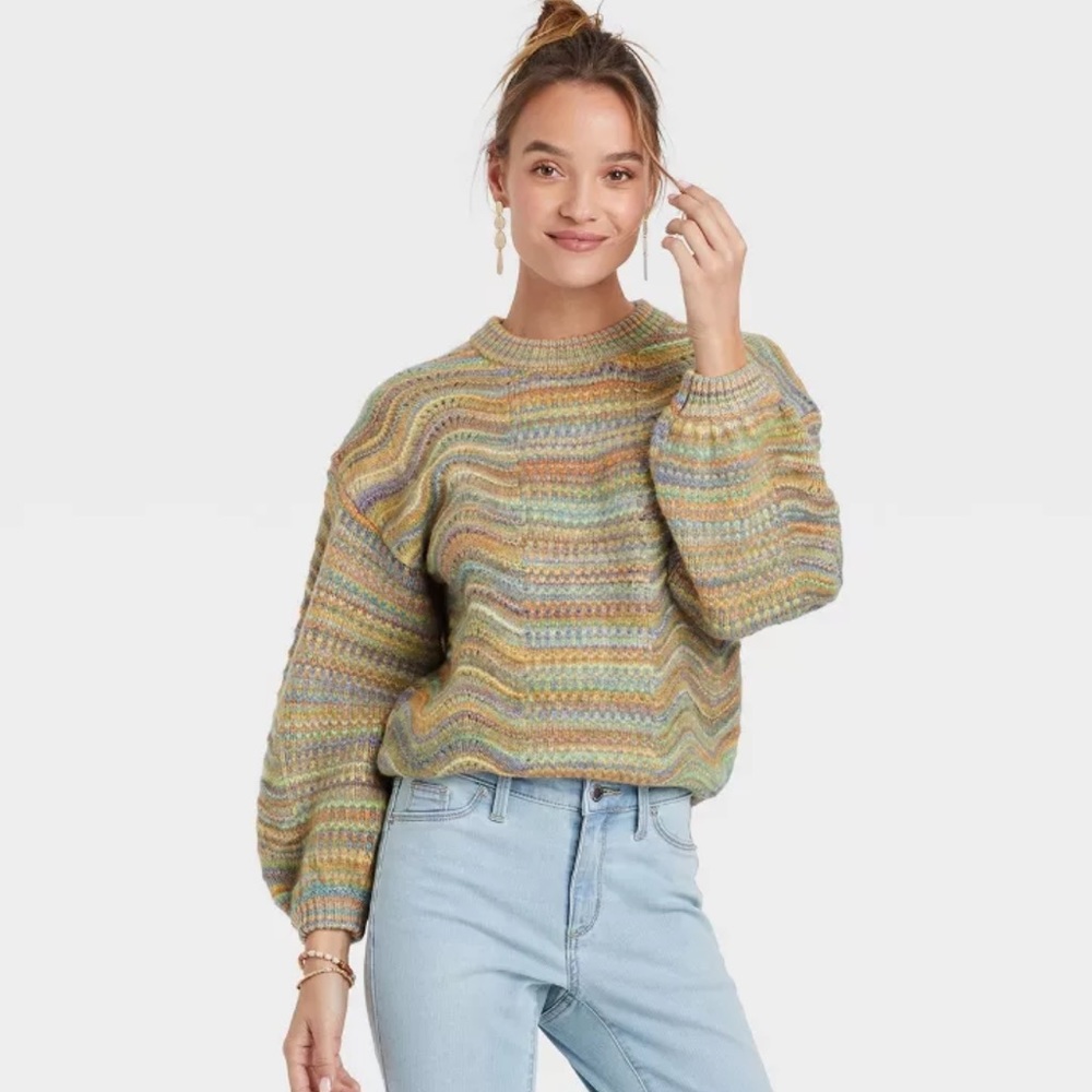 Colorful sweater M
